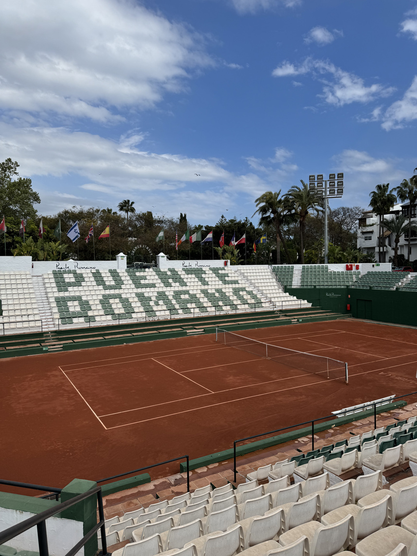Puente Romano main stadium — PUENTE ROMANO in white seats